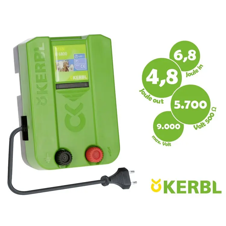 Neu Im Sortiment KERBL TITAN N 6800 Weidezaungerät, 230V, 6,8/4,8 Joule