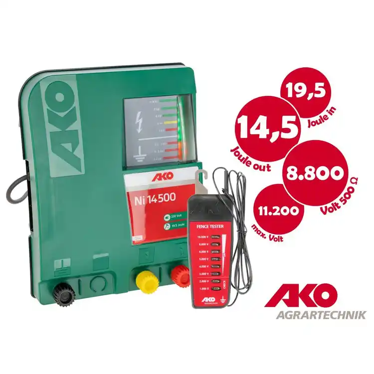 Super-Preis AKO Ni14500 230 V Weidezaungerät, 19,5/14,5 Joule