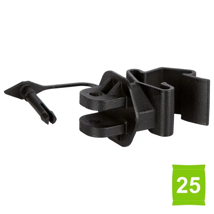 Preisknaller AKO T-Pfosten Pinlock-Isolator, schwarz, 25 Stück