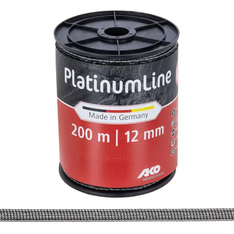 Finale Aktion AKO PlatinumLine Band 12 mm, 0,21 Ohm/m schwarz/weiß, 200m