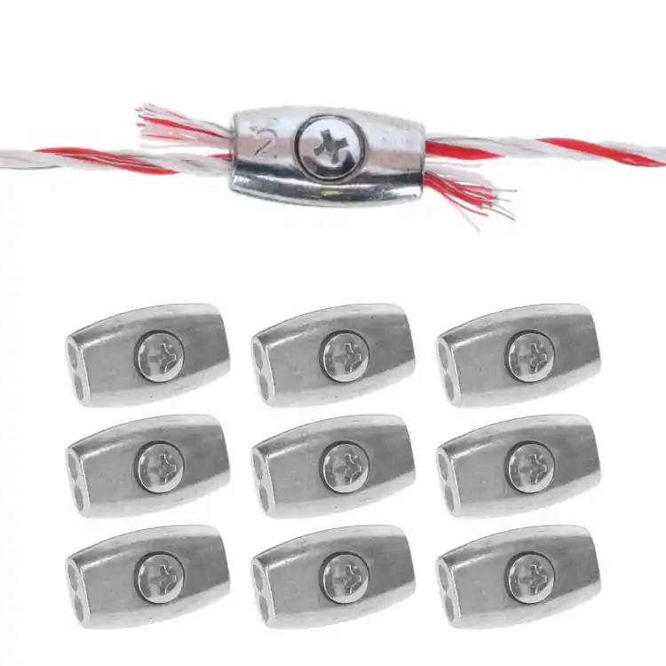 Litzenverbinder Eiform, bis Ø 2,5 mm, verzinkt, 10 Stück Neu