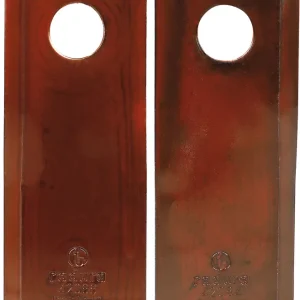 radura® Kreiselmäherklinge 120 x 48 x 4 mm, links/rechts, gedreht, für Mähwerk Fella, Pöttinger, Vicon Neu
