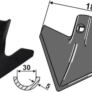 Aktuell Industriehof® Gänsefußschar 180 x 5 mm universal, 1.10.133