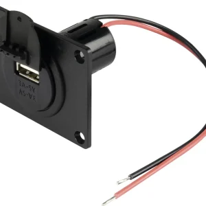Herth + Buss USB-Steckdose Ø 27,8 mm mit USB-Ladebuchse 5V/3A, Einbau, mit Überspannungsschutz, 51 306 862 Nur Heute