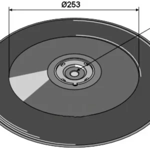 Top-Seller NIAUX 200 Säscheibe 382 x 3,5 mm, gewölbt, glatt, für Sämaschine Väderstad, 31-004251