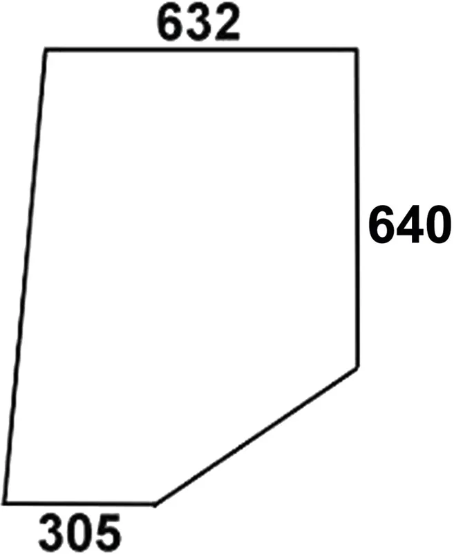 Türscheibe, klar, links/rechts, für Case IH 600, 700, 800, 900, 1000, Kabine Comfort 2000 Neuheit