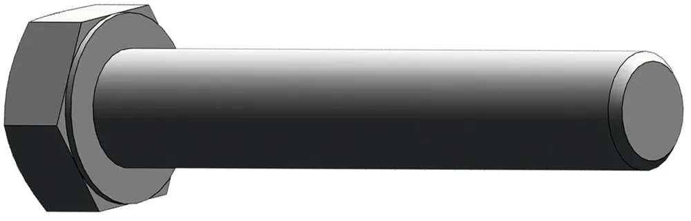 scharmüller Sechskantschraube DIN 931 M 10 x 55 - 10.9, verzinkt, Neu