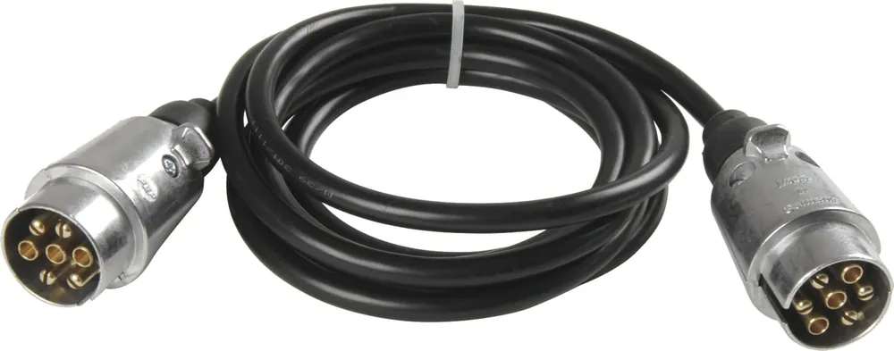 Herth + Buss Verlängerungskabel 2,8 m 12 V, Metallstecker 7-polig, 6 x 1,0 mm²; 1 x 1,5 mm², 51 276 547 Highlight