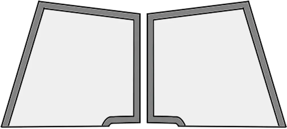 Solange Der Vorrat Reicht Türscheibe, grün, oben links/rechts, Siebdruck, für Case IH JX, Ford New Holland TDD