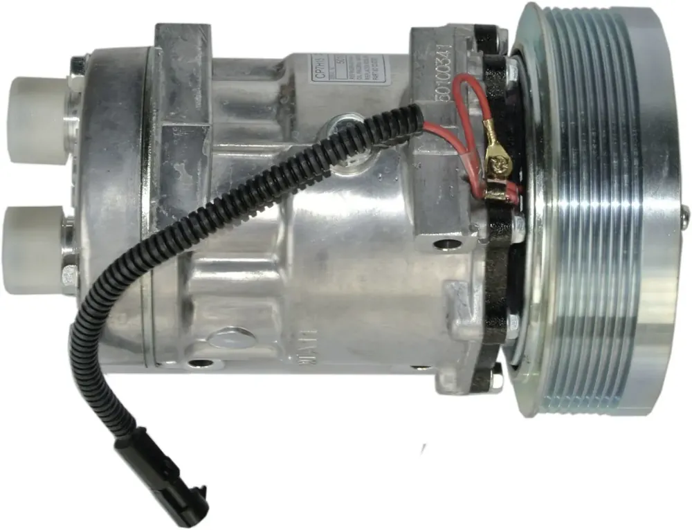 Klimakompressor 12 V mit Riemenscheibe Ø 152 mm, 8 Rippen, für Traktor Case IH, Ford New Holland, 851722N Sonderangebot