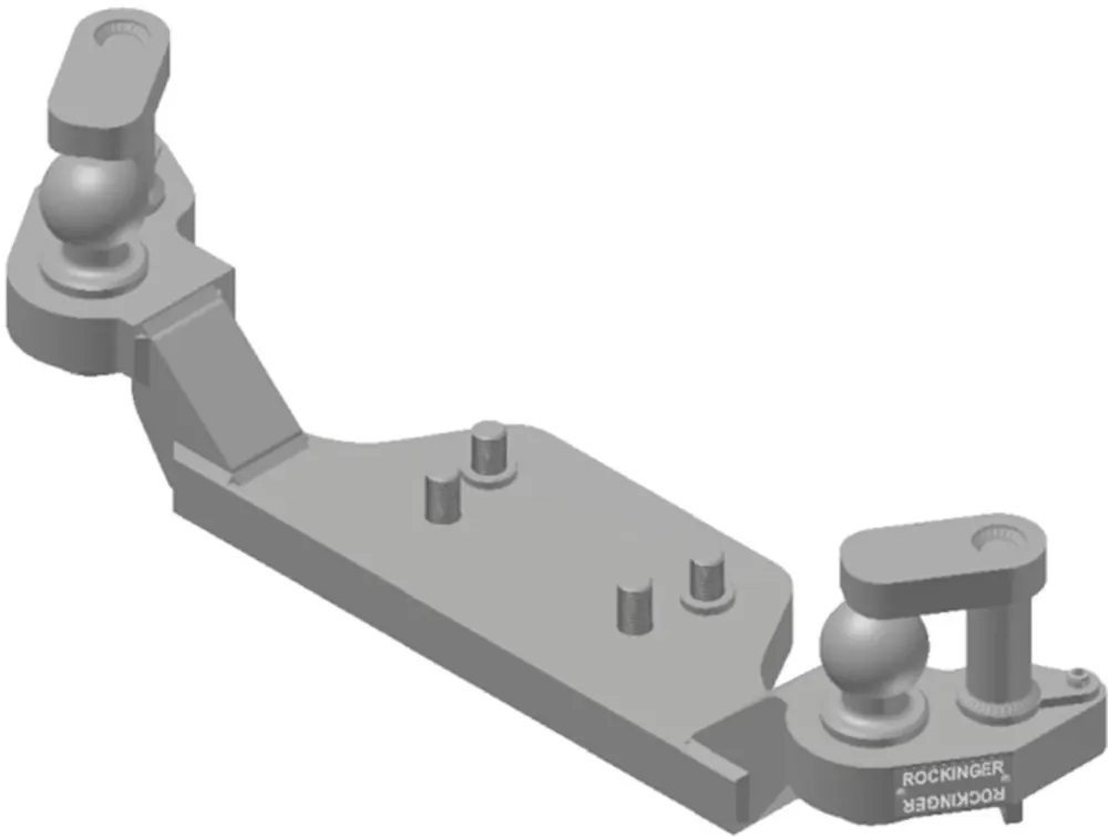 Rockinger Aufrüstsatz für Kugelkupplung "RO825A 90", nur beidseitig, ROE74L197 Beliebt