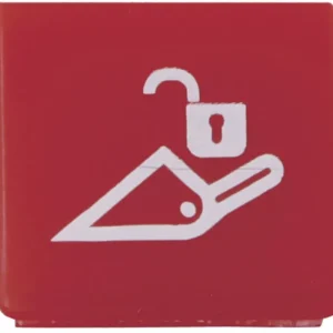 Must-Have Hella® Symboleinsatz Frontlader entsichern, rot, für Wippschalter, 9XT 740 763-661