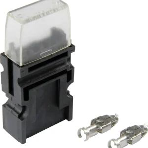 Billig Herth + Buss Sicherungshalter, 80 V, 30 A, mit wasserdichtem Deckel, für Flachstecksicherungen "Standard", 50 300 059