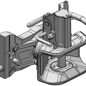 Ausverkauf scharmüller Zugmaul automatisch, 311/22/30 mm, Ø Bolzen 31 mm, Fendt grau, 05.3111.221-A11