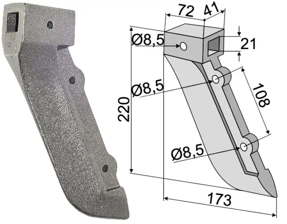 Versand Am Gleichen Tag Industriehof® Säschar 41 x 220 x 173 mm, für Sämaschine Becker, 99.BE-05