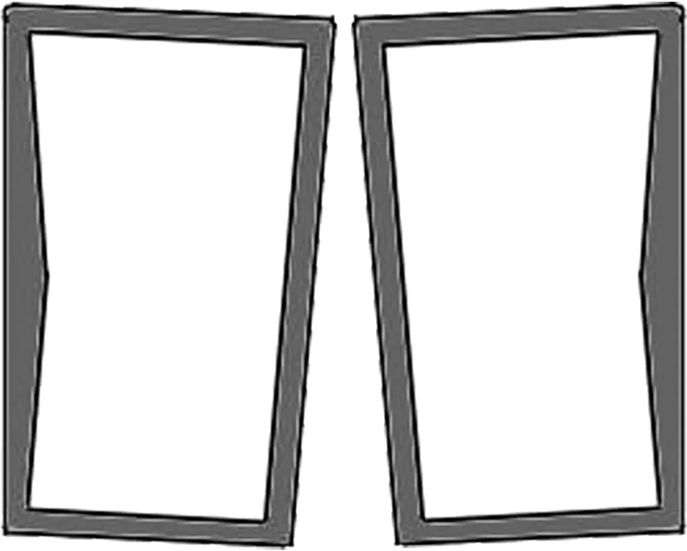 Frontscheibe grün, unten links/rechts, Siebdruck, geklebt, für Traktor Massey Ferguson 5000, 6000, 7000, 8000 Sonderangebot