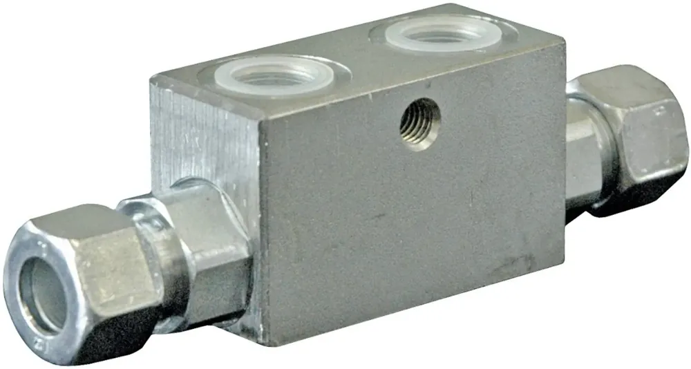 Meistverkauft Sperrblock, M 8 IG; 3/8" IG, 350 bar, doppelwirkend, für hydraulische Oberlenker