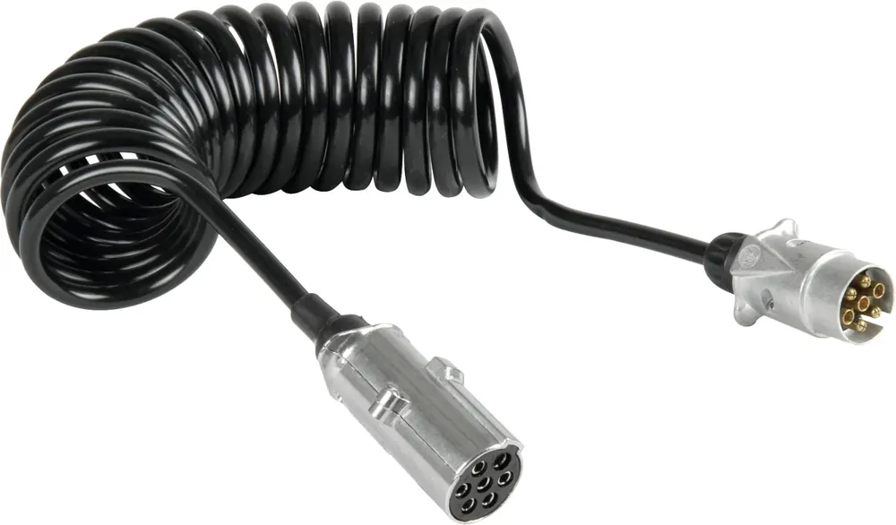 Herth + Buss Elektrowendel Stecker 7-polig; Steckdose 7-polig, 6 x 1,0 mm²; 1 x 2,5 mm², Länge 4 m, 51 276 523 Neu Im Sortiment