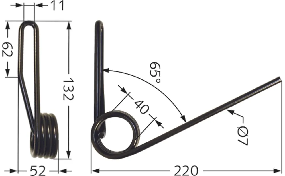 Industriehof® Striegelzinken 220 x 7 mm, für Striegel AS, BSV, GC Nodet, Kuhn , 10.ST-NO2 Sale