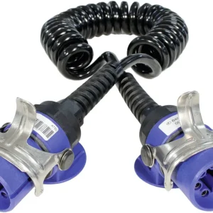 Brigade® Spiralkabel für BE-Serie, Trennstelle mit ABS-Steckdosen, 7-polig, 4750 Geprüft