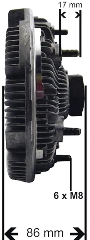 Solange Der Vorrat Reicht Viskokupplung für Case IH Traktor MX 240, 250, 270; New Holland Traktor TG 255, 285, 448005N