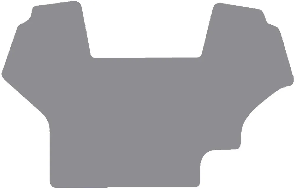 Fußmatte Gummi hellgrau, für Steyr Traktor CVT 120, 130, 150, 170, ab Bj. 00, Tier 1-Motor, Aussparung 18 x 18 cm rechts hinten Online Kaufen
