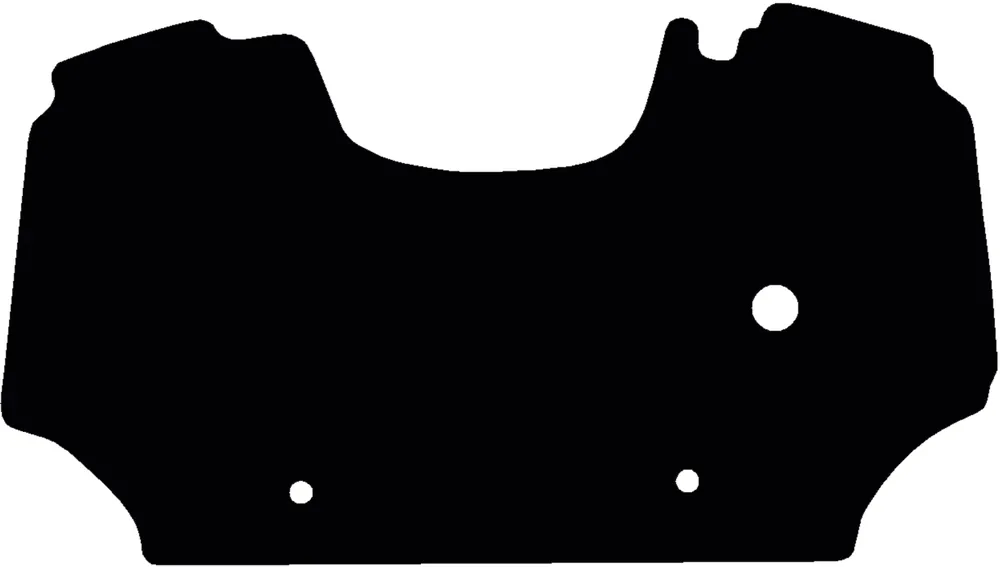 Highlight Fußmatte Velours schwarz, für Deutz-Fahr Traktor Agroplus, mit elektronischem Gaspedal, ab Bj. 09