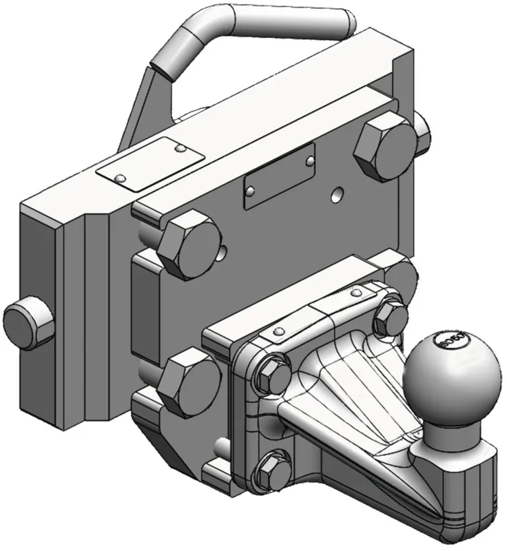 Schneller Versand scharmüller Kugeleinsatz "ISO 50" 255/25/32 mm, Kugel 50 mm, schwarz, für Traktor/PKW-Anhängekupplung, 03.7255.04-A02