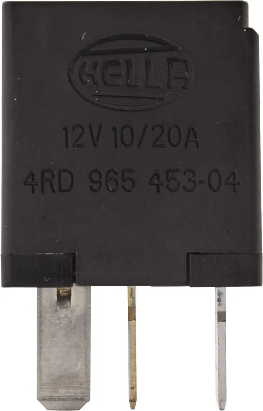 Hella® Relais 12 V, Wechsler für Kraftstoffpumpe, ohne Halter, 5-polig, Flachsteckanschluss, 4RD 965 453-041 Markenprodukt