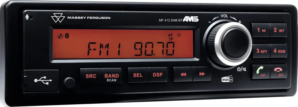 Direktkauf Massey Ferguson Radio "MF 412 DAB BT" mit kurzer Einbautiefe, Mikrofon und DAB+, X991450187000