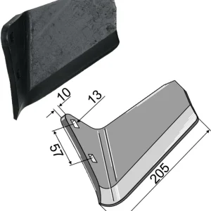 Wochenendangebot Industriehof® Scharflügel links/rechts 205 mm, für Grubber Väderstad