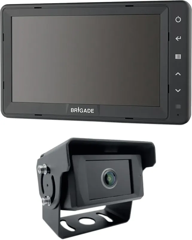 Neu Brigade® Rückfahrkamera "GS BAU-71 - SVLFG" KI-unterstützt, mit 10,4"-Splitscreen-Monitor, BEG32K015