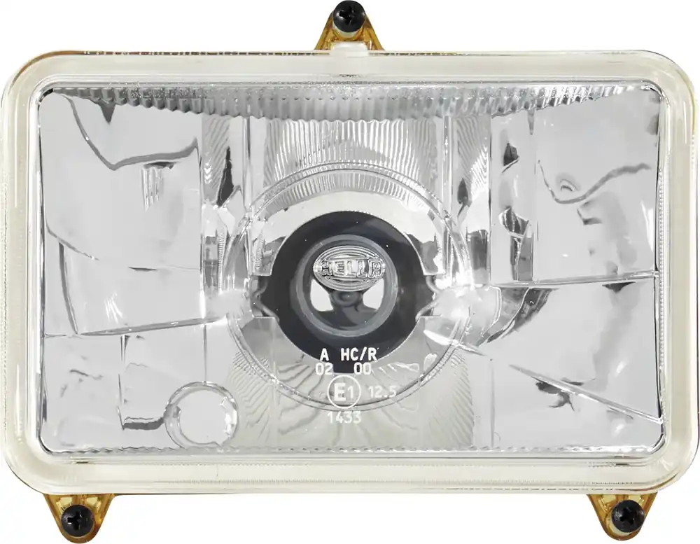 Highlight Hella® Hauptscheinwerfer links/rechts, Halogen H4, 12 V; 24 V, 130 x 107 mm, quadratisch, 1AB 008 888-051