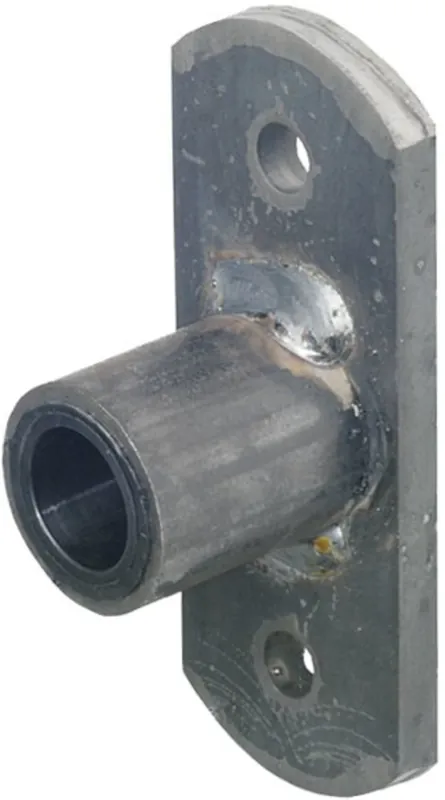 Preiswert Industriehof® Lagerflansch mit eingepreßter Buchse, 26 x 42,5 mm, Abstand Bohrungen 100 mm, 312-25