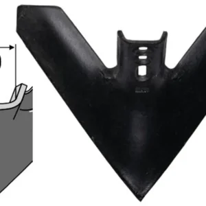 Wochenendangebot Industriehof® Gänsefußschar 450 x 8 mm für Grubber Köckerling, Lemken, 101.450-45-75