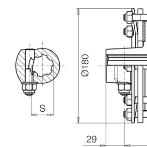 Bondioli & Pavesi Reibscheibenkupplung 100; Global; SFT, 1 3/4‘‘ 6, FV 34 - EinstellbaresDrehmoment Top-Preis