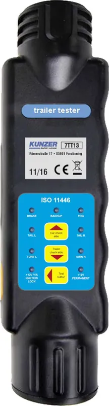 Wochenendangebot KUNZER Prüfgerät "Trailer Tester" 12 V, für 13-polige Stecker und Steckdosen, 7TT13