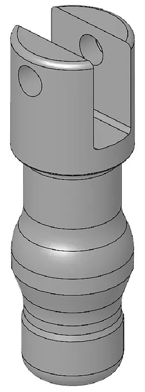 Zertifiziert scharmüller Kuppelbolzen "A11" Ø 38 mm, Laschenabstand 16.5 mm, für automatisches Zugmaul, 10.745.500.0
