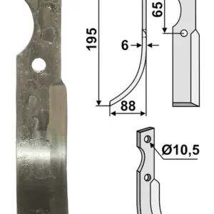 Versand Am Gleichen Tag Industriehof® Fräsmesser links/rechts 195 x 35 x 6 mm, Bohrung 10,5 mm, für Ferrari