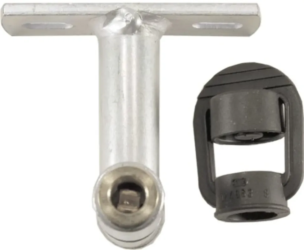 Hella® Aufsteckrohr gewinkelt geschweißt; geschraubt für Rundumleuchten, Ø 24 mm, Länge 100 mm, 8HG 006 294-021 Letzte Chance