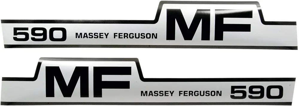 Aufklebersatz "MF 590" für Massey Ferguson, Vergl. Nr. Massey Ferguson 1698130M1, 1698130M2, 1698131M1, 1698131M2 Wochenendangebot