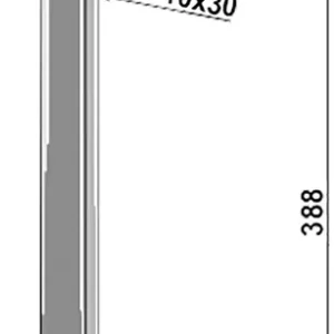 Abverkauf Industriehof® Hackscharstiel 388 x 30 x 10 mm, mit Schar 140 mm, für Schmotzer, 1.10.1004