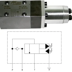 Cetop Speicherladeventil, NG06 -B-, Betriebsdruck von/bis (kalk) 150 bis 315 bar Preis Gesenkt