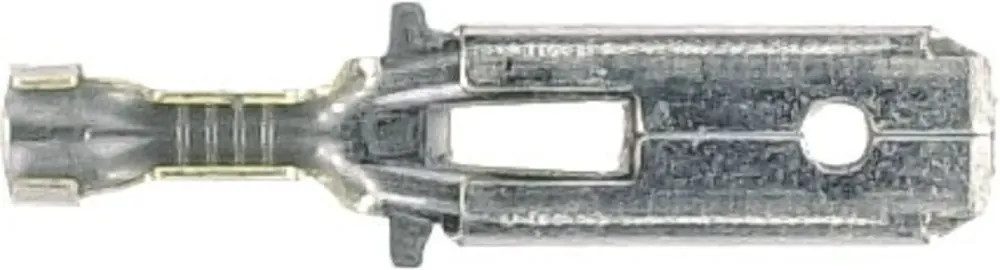 Herth + Buss Flachstecker 6,3 x 0,8 mm, Kabel 0,5 – 1 mm², Messing feuerverzinnt, mit Rastnase und Rastpunkten, 100 St., 50 251 523 Aktuell
