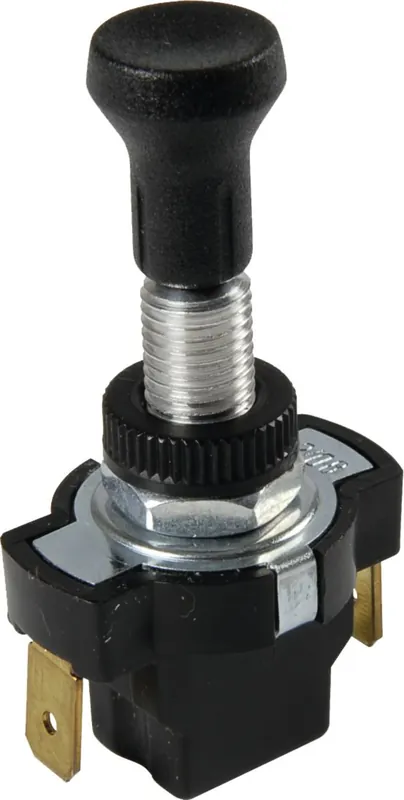 Herth + Buss Zugschalter 12 V 10 A; 24 V 5 A, Zugbetätigung, 2 x Flachsteckanschluss 6,3 mm, geschraubt, lange Version mit kleinem Knopf, 70 590 330 Meistverkauft