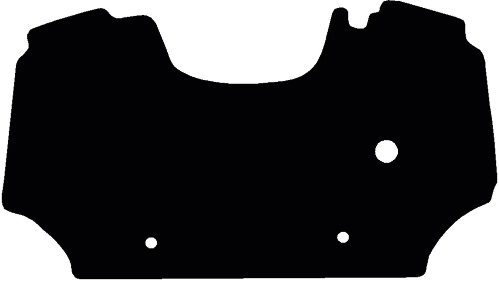 Fußmatte Velours schwarz, für Same Traktor Dorado 65, 70, elektronisches Gaspedal, ab Bj. 09 Billig