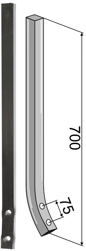Zertifiziert Industriehof® Spurlockerzinken 700 x 35 x 35 mm ohne Schar, für universal, 10.304984