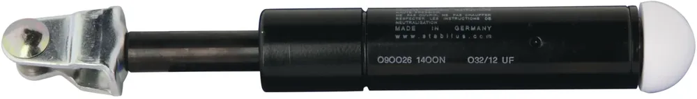 Ausverkauf Gasdruckfeder 230 mm 1.400 N, für Frontscheibe Verdeck Fritzmeier M 701, 702, 703