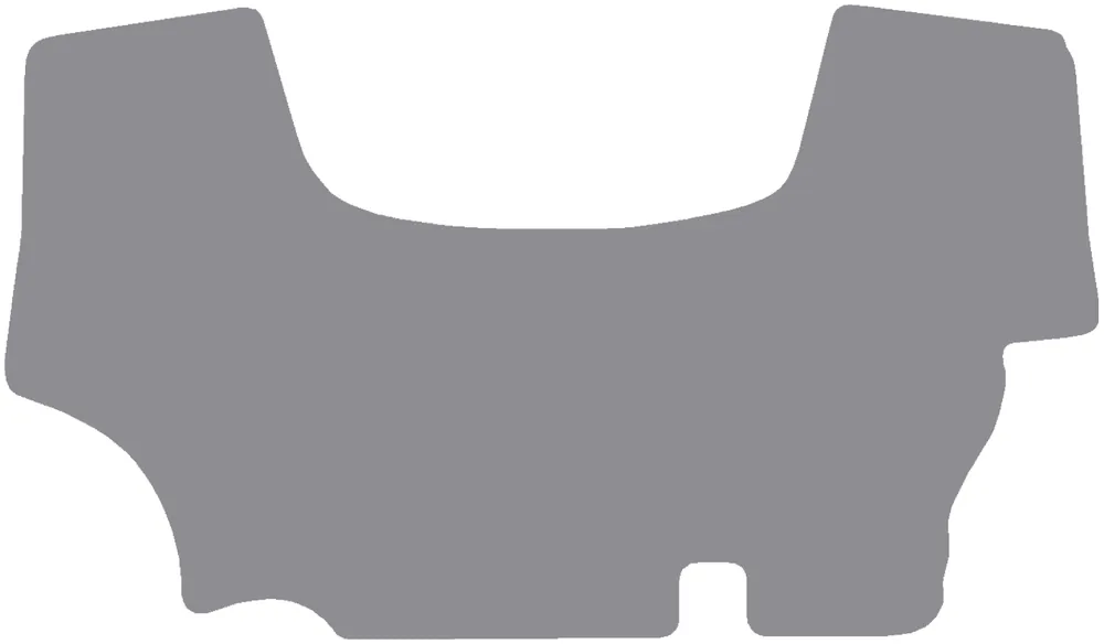 Fußmatte Gummi hellgrau, für Case IH Traktor JX 70, 80, 90, mit mechanischem Differential, ab Bj. 14 Zertifiziert
