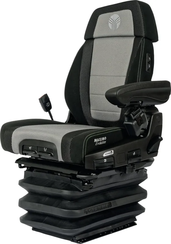 Grammer Traktorsitz "Maximo® Evolution Dynamic" für Fendt, Niederfrequenzfederung, Stoff, anthrazit/silber Rabatt